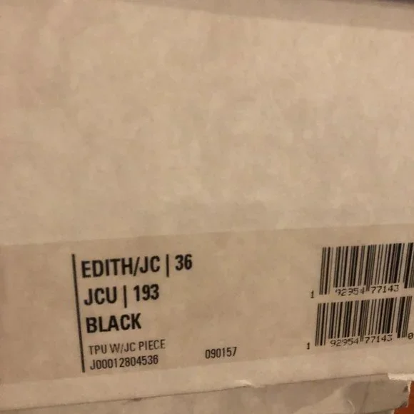 JIMMY CHOO TPU Rubber Edith JC Rain Boots Black - Picture 6 of 8